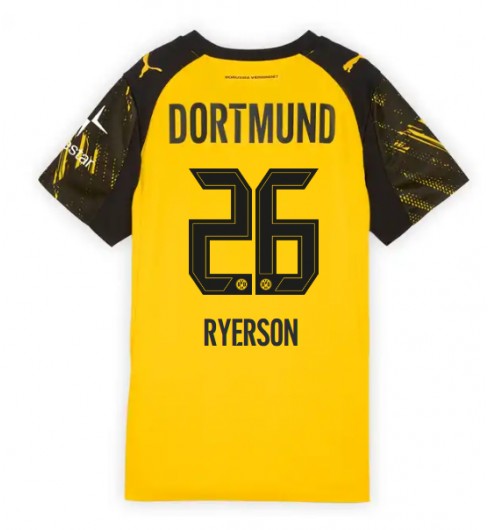 Borussia Dortmund Julian Ryerson #26 Kotipaita Naisten 2025-26 Lyhythihainen Borussia Dortmund Julian Ryerson #26 Kotipaita Naisten 2025-26 Lyhythihainen
